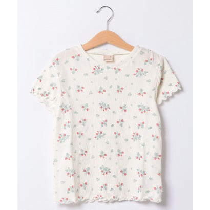 プティマイン petit main 【GOODPRICE】カット楊柳Tシャツ （オフホワイト）