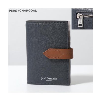 ジェイアンドエムデヴィッドソン J&M DAVIDSON J&M DAVIDSON 二つ折り財布 LOSANGE FOLD WALLET SLSF （980S/CHARCOAL(0MC-SGSC)）