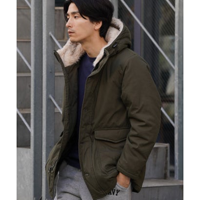 マックハウス Mac-House NAVY ネイビー ミリタリーフードコート 371159MH (カーキ)