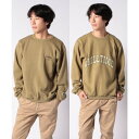 クリフ メイヤー KRIFF MAYER チルタイム起毛ひっくりクルー (KHAKI)