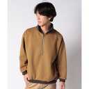 クリフ メイヤー KRIFF MAYER 裏毛(裏起毛)マルチカラーハーフジップ (BEIGE)