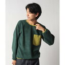 クリフ メイヤー KRIFF MAYER アタタカフリースクルーネックT (GREEN)