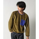 クリフ メイヤー KRIFF MAYER アタタカフリースクルーネックT (KHAKI)