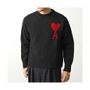 アミパリス Ami Paris ami paris ニット RED ADC SWEATER BFUKS006.018 ハートロゴ (009/NOIR/ROUGE...