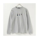 マックハウス Mac-House TーGRAPHICS ティーグラフィックス 胸刺繍ロングスリーブTシャツ メンズ MC23ー595ー31T (グレー)