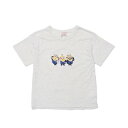 プティマイン petit main 【ミニオン】バック切替Tシャツ (シロモク)