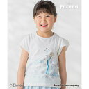 スラップ スリップ SLAP SLIP 【ディズニーキャラクター】プリント半袖Tシャツ(80~140cm) (ホワイト(エルサ))