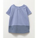 マックハウス Mac-House NAVY ネイビー ポンチ素材 2WAYチュニック KMH241018 (サックス)