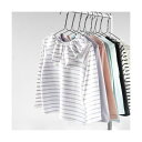 ブランシェス branshes 【WEB限定/DRC/やわらか天竺】前後2WAYフリル襟長袖Tシャツ (3)