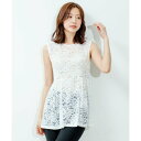 ジャイロ JAYRO 切替レースペプラムチュニック (シロ)