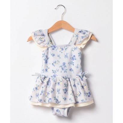 プティマイン petit main 【SWIM】花柄ワンピース水着【返品不可商品】 （L・ブル-）のサムネイル