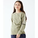 クリフ メイヤー KRIFF MAYER シャリ天ラインロンTシャツ (120~170cm) (OLIVE)