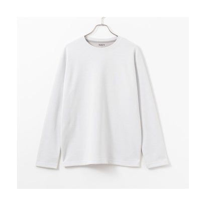 マックハウス Mac-House NAVY ネイビー ダブルフェイスロングスリーブTシャツ QMH/03911SS （ホワイト）