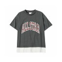 マックハウス Mac-House CONVERSE コンバース フェイクレイヤードTシャツ CM2451 (チャコール)(4)