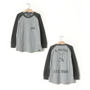 クリフ メイヤー KRIFF MAYER サーマルラグランプリントT (130~170cm) (GRAY)