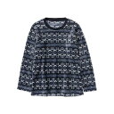 マックハウス Mac-House NAVY ネイビー ふわもこルームウェアセット 885275 (ネイビー)(4)