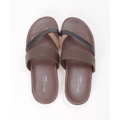 イッカ ikka 切り替えトングサンダル （Dkブラウン）