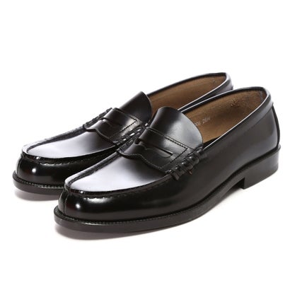 ハルタ HARUTA メンズ牛革コインローファー(3E)(ブラック)