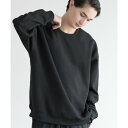アイモハ aimoha aimoha MENSLIM FIT PULLOVER スリムフィットスウェット (ブラック)