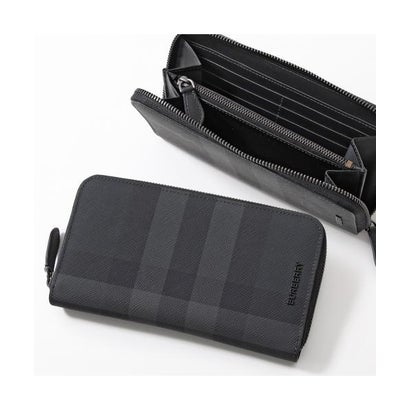バーバリー BURBERRY BURBERRY ラウンドファスナー長財布 MS LG ZIG BRT 8070254 （A1208/CHARCOAL）