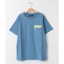 クリフ メイヤー KRIFF MAYER ネオンポケットTEE(130ー170cm) (SAX)