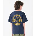 クリフ メイヤー KRIFF MAYER 楽LUCK TEE(ヴェロキラプトル)(130〜170cm) (NAVY)