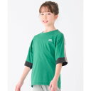 クリフ メイヤー KRIFF MAYER 袖切替ラグラン6分袖T(130ー170cm) (GREEN)