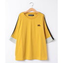 クリフ メイヤー KRIFF MAYER 袖切替ラグラン6分袖T(130ー170cm) (YELLOW)