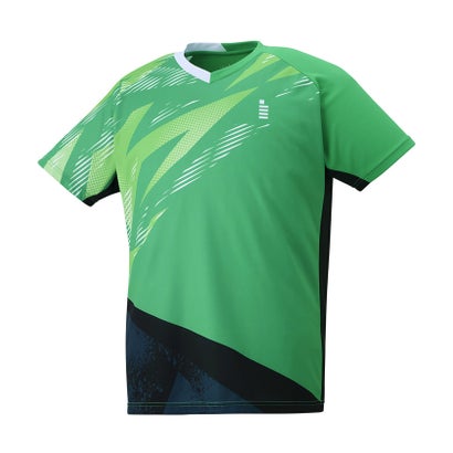 ゴーセン GOSEN GOSEN ゴーセン テニス ゲ ー ムシャツ ホワイト 140 T2402 （グリーン）