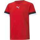 プーマ PUMA PUMA プーマ サッカー TEAMRISE ゲームシャツ JR 半袖 ジュニア 705140 01 (PUMA RD-PUMA)