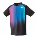 ヨネックス YONEX Yonex ヨネックス テニス ユニゲームシャツ フィットスタイル シャツ ウェア トップ (ブラック)
