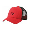ヨネックス YONEX Yonex ヨネックス テニス ユニメッシュキャップ 帽子 メッシュキャップ ロゴ入り 吸汗 (サンセットレッド)