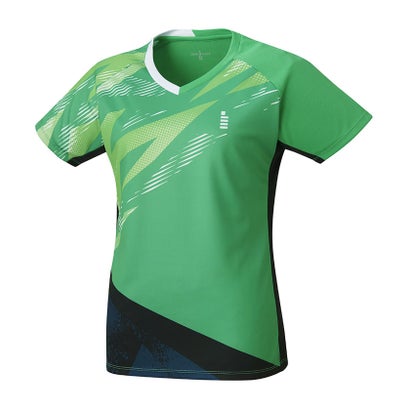 ゴーセン GOSEN GOSEN ゴーセン テニス レディ ー スゲ ー ムシャツ ホワイト L T2403 （グリーン）