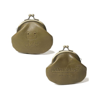 エーエヌシーストア ANC STORE かえるのピクルス/Pickles the frog / がま口S (カーキ)