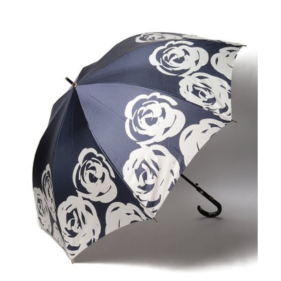 シャルル・ジョルダン CHARLES JOURDAN CHARLES JOURDAN シャルルジョルダン 花柄 耐風傘 （ネイビー）