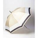 ジル スチュアート JILL STUART JILL STUART ジル スチュアート バイカラー柄 ジャンプ式耐風雨傘(長傘) (ベージュ)