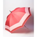 ジル スチュアート JILL STUART JILL STUART ジル スチュアート バイカラー柄 ジャンプ式耐風雨傘(長傘) (レッド)