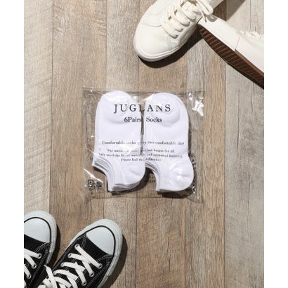ユグランス JUGLANS 【6足組】MENSスニーカーインソックス / 靴下 (ホワイト)