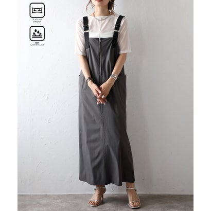 ボンジュールサガン BONJOUR SAGAN 撥水ストレッチジャンスカ （CHARCOAL-GRAY）のサムネイル