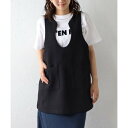 ボンジュールサガン BONJOUR SAGAN ウェーブネックチュニックベスト (BLACK)