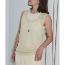 ボンジュールサガン BONJOUR SAGAN シアーニットタンク (LIGHT-BEIGE)(4)