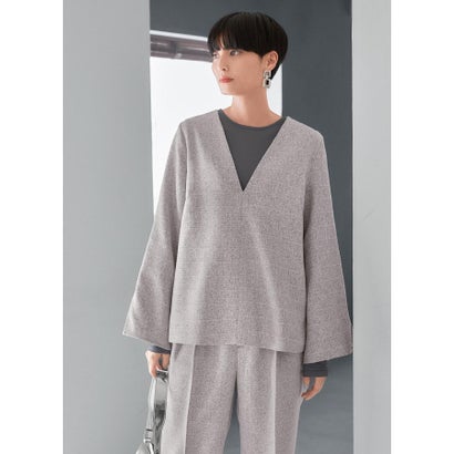 スタイルデリ STYLE DELI 【LUXE】ライトツイードプルオーバー (グレーミックス)