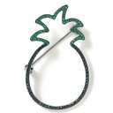 キャラ・オ・クルス CARA O CRUZ パイナップルブローチ (ネイビー)