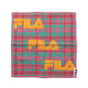 フィラ FILA チェック柄 タオルハンカチ (グリーン)(4)