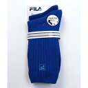 フィラ FILA【ソックス】ロゴ カラーソックス 2足組 レディース (インクブルー)