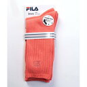 フィラ FILA ロゴ カラーソックス 2足組 レディース (ピンク)