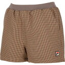 フィラ FILA 【テニス】ガンクラブチェック キュロットパンツ レディース (ブラウン)(4)