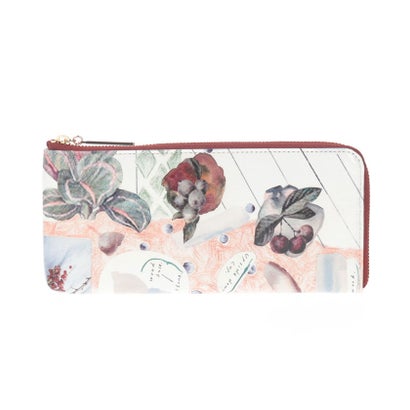 アイアイズ I Eye's Her diary，Her thoughts 薄マチLファスナー長財布 （ピンク）