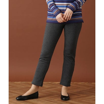 レリアン Leilian 【あったか素材】無地レギンス (グレー系)