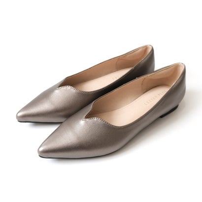 アミアミ AmiAmi [アミアミ]パンプス Vカット ローヒールパンプス フラットパンプス 1.2cmヒール レディース 歩きやすい 美脚 FX2014 （ブロンズ(スムース)）のサムネイル